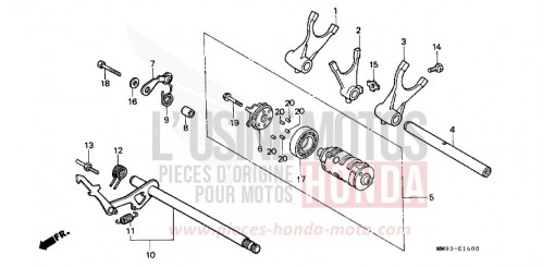 GEARSHIFT DRUM XL600VR de 1994